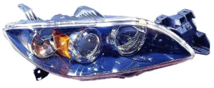 Mazda 3 Head Lamp Passenger Side Sedan With HID High Quality 2004-2006