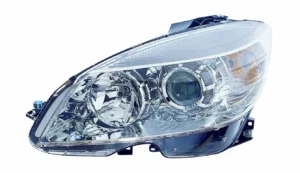 Mercedes C230 Head Lamp Driver Side With chrome Ring From 09/02/2007 High Quality 2008-2009