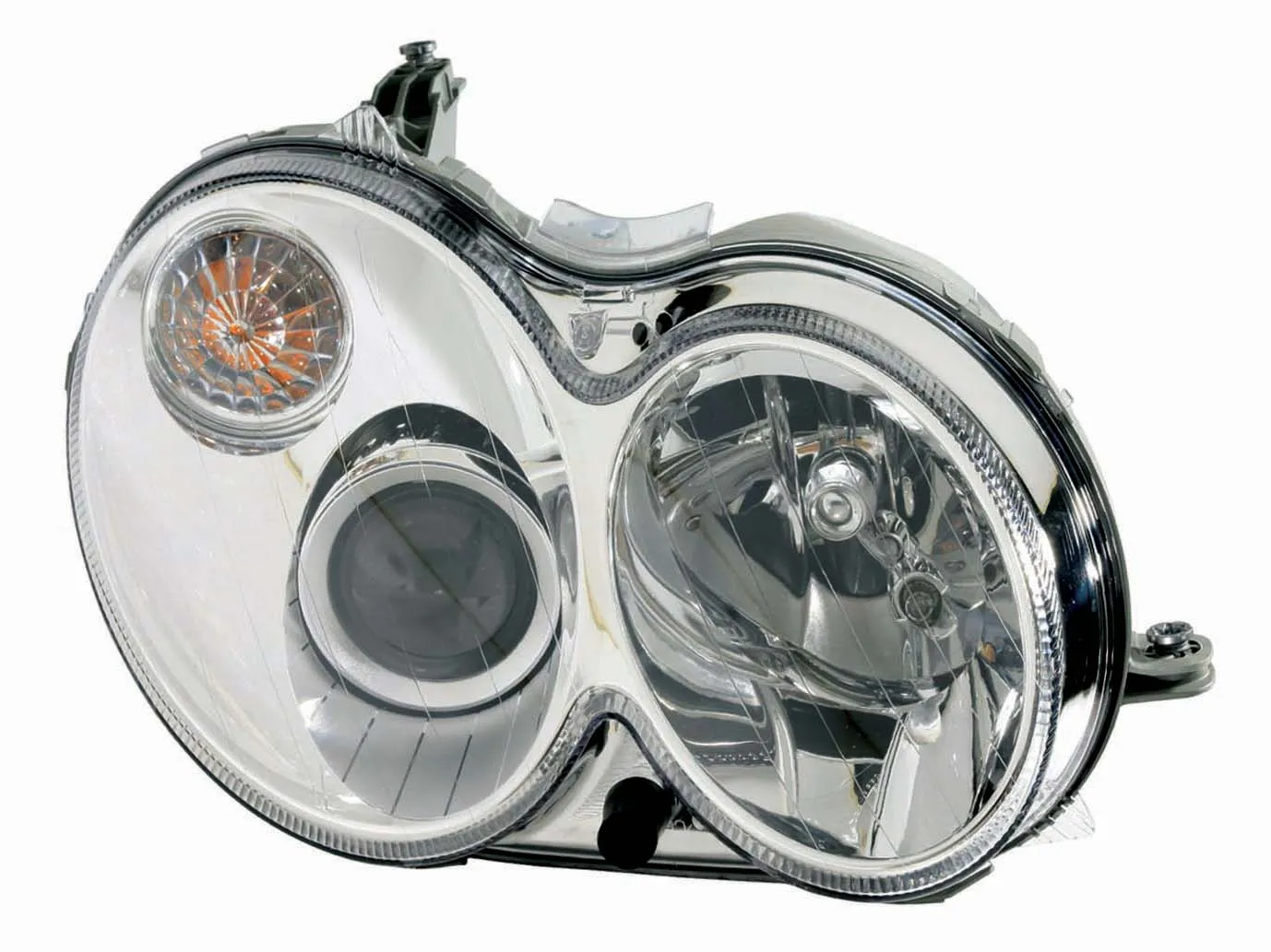 Mercedes CLK350 Head Lamp Passenger Side Without Curve Lighting Without Bulb/module Clk Models High Quality 2006-2009