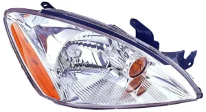 Mitsubishi Lancer Head Lamp Passenger Side Chrome Bezel Excludes Ralliart 2004-2007