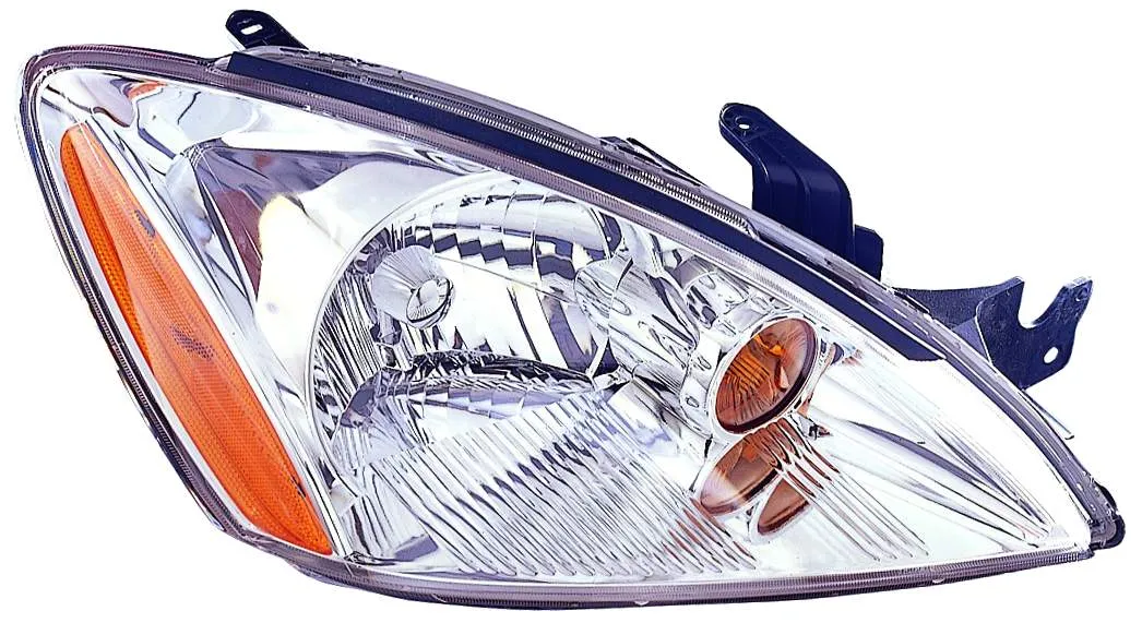 Mitsubishi Lancer Head Lamp Passenger Side Chrome Bezel Excludes Ralliart 2004-2007