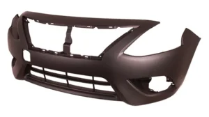 Nissan Versa Sedan Bumper Front Primed Without Chrome Molding Paint-to-Match 2015-2019