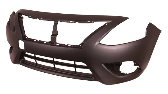 Nissan Versa Sedan Bumper Front Primed Without Chrome Molding Paint-to-Match 2015-2019