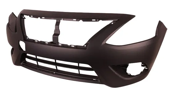 Nissan Versa Sedan Bumper Front Primed With chrome Molding Paint-to-Match 2015-2019
