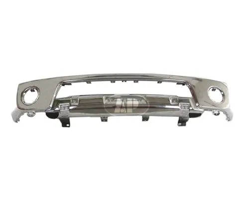 Nissan Frontier Pickup Bumper Face Bar Front Chrome With Fog Lamp Hole Without Off Road Steel 2005-2008