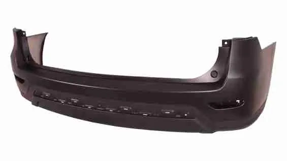 Nissan Pathfinder Bumper Rear Partial Primed Black Without Sensor Hole 2013-2016