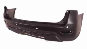 Nissan Pathfinder Bumper Rear Partial Primed Black With Sensor Hole With hitch Hole 2013-2016