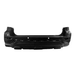 Nissan Pathfinder Bumper Rear Primed With textured Lower With Sensor Without Trailer Hitch 2017-2020