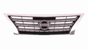 Nissan Sentra Grille Painted Dark Silver/black With chrome Mldg Sr 2013-2015