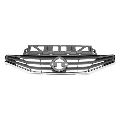 Nissan Versa Hatchback Grille Note Painted Gray With chrome Molding 2014-2016