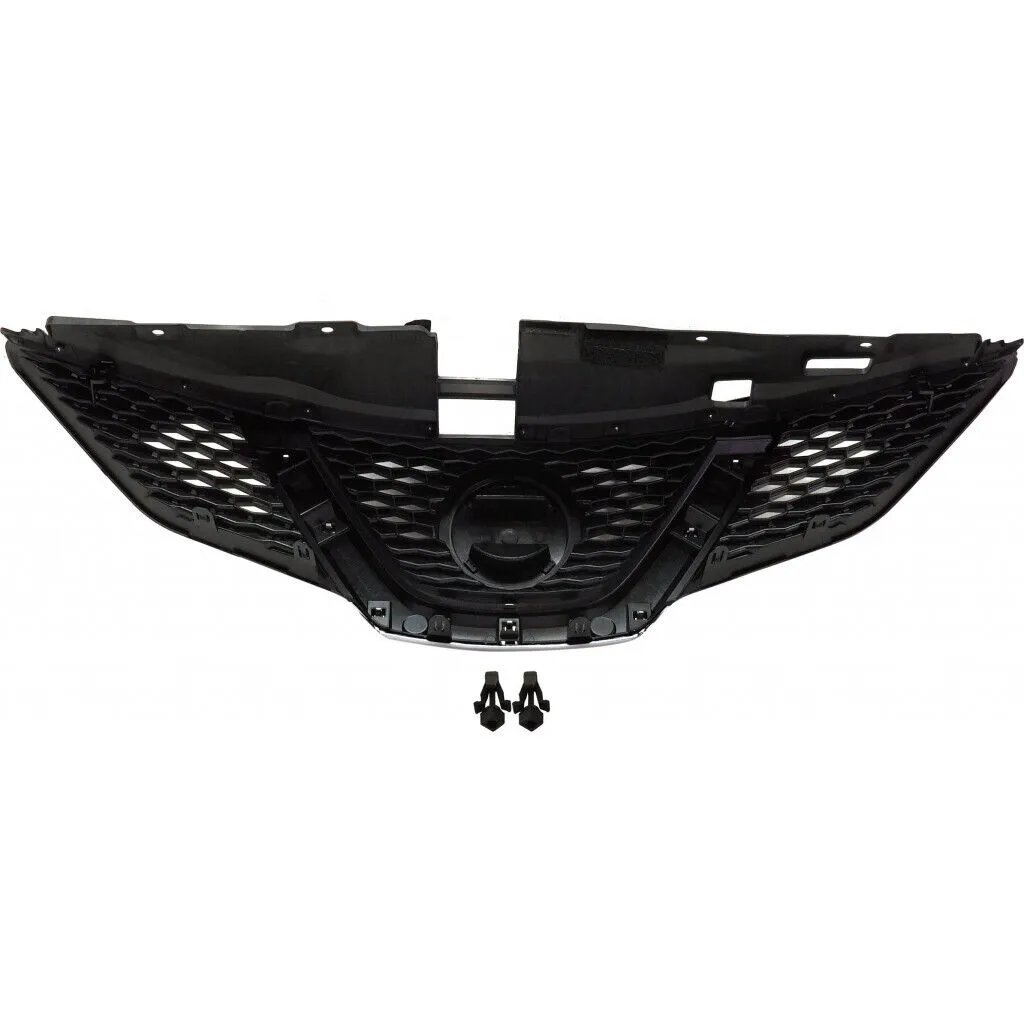Nissan Rogue Sport Grille Ptd Black With chrome Molding Without Camera 2017-2018