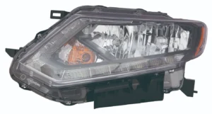 Nissan Rogue Head Lamp Driver Side Halogen USA Built With LED Drl CAPA Certified 2014-2016