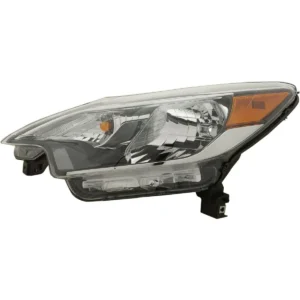 Nissan Versa Hatchback Head Lamp Driver Side Halogen With black Bezel CAPA Certified 2017-2019