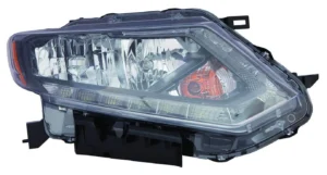 Nissan Rogue Head Lamp Passenger Side Halogen USA Built With LED Drl High Quality 2014-2016