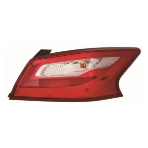 Nissan Altima Tail Lamp Passenger Side Sr Model With DARK Red Bezel CAPA Certified 2017-2018