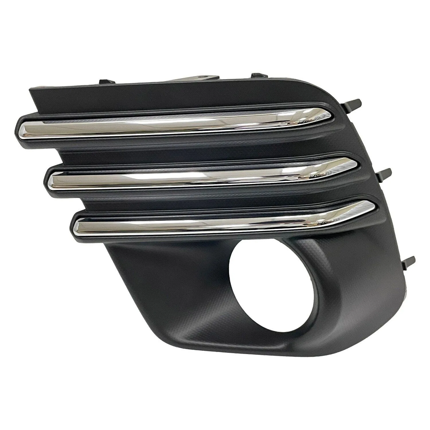 Subaru Forester Fog Lamp Bezel Front Driver Side Black With chrome Molding Strips/round Halogen Fog Lamps Excludes Wilderness/sprt 2022-2024