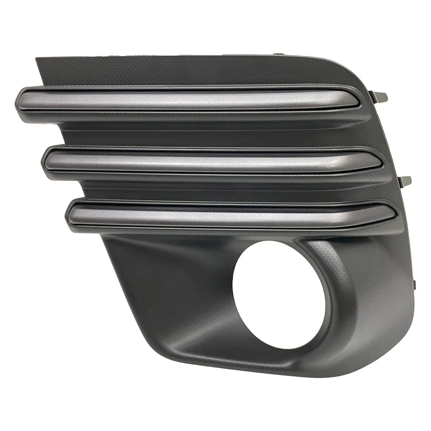 Subaru Forester Fog Lamp Bezel Front Driver Side Black With steel Gray Molding Strips With round Halogen Fog Lamps Excludes Wilderness/SPRT 2022-2024