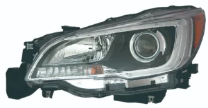 Subaru Legacy/Outback Head Lamp Driver Side Halogen With black Bezel/chrome Trim 3.6L High Quality 2015-2017