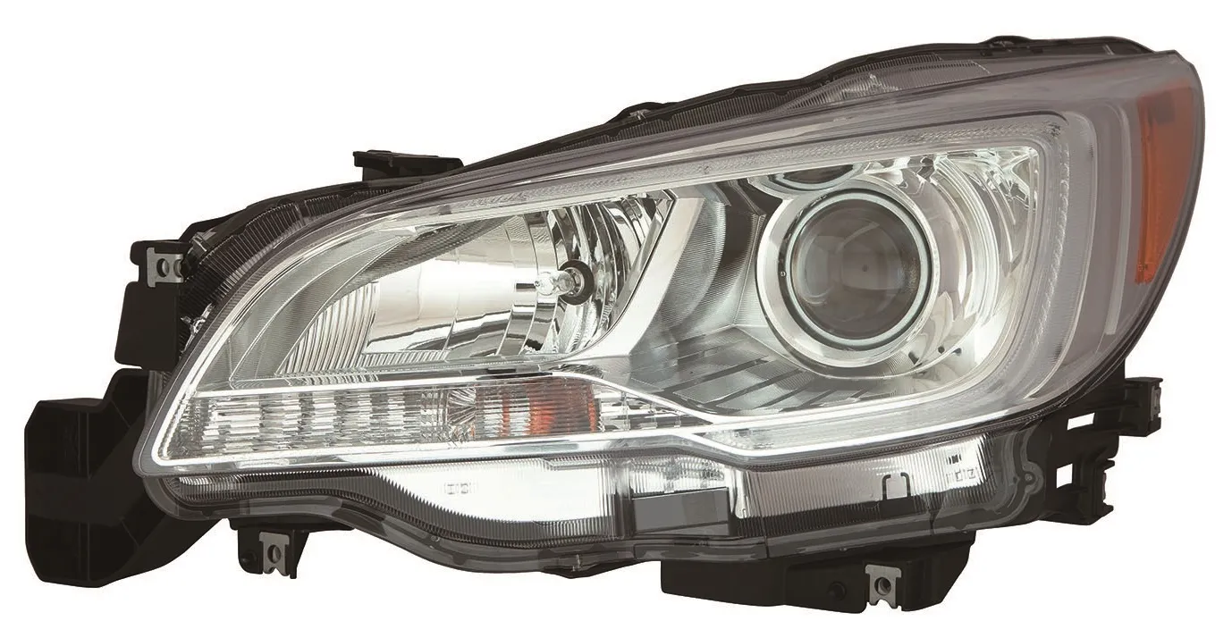 Subaru Legacy Head Lamp Passenger Side Halogen With chrome Bezel 2.5I Model High Quality 2015-2017
