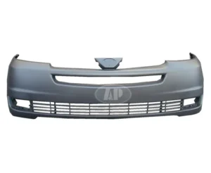 Toyota Sienna Bumper Front Primed Without Sensors Without Radar Cruise 2004-2005