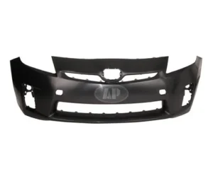 Toyota Prius Bumper Front Primed Without Sensor Without Washer Hole For Halogen Head Lamp CAPA Certified 2010-2011