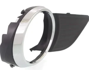 Toyota Sienna Fog Lamp Bezel Front Passenger Side Matte-black With chrome Mld Excludes SE 2011-2017