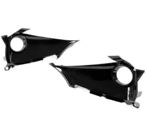 Toyota Corolla Hatchback Fog Lamp Bezel Front Passenger Side Bright Black Finish 2019-2022