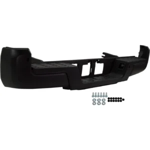Toyota Tacoma Pickup 2WD/Tacoma Pickup 4WD Bumper Rear Assembly Without Towing Hook With Sensor Hole Black 2016-2023