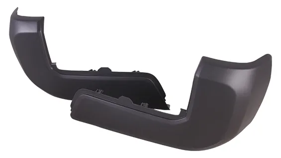 Toyota Tacoma Pickup 2WD/Tacoma Pickup 4WD Bumper End Rear Driver Side Without Parking Assist Matte Dark Gray CAPA Certified 2016-2023
