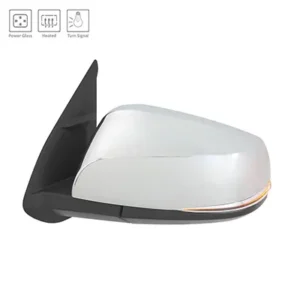 Toyota Tacoma Pickup 2WD/Tacoma Pickup 4WD Door Mirror Driver Side Power Heated Chrome With signal Without Blind Spot Manual Fold 2016-2023