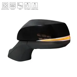 Toyota Highlander/Highlander Hybrid Door Mirror Driver Side Power Paint-to-Match Heated With signal/memory/puddle Lamp/blind Spot 2020-2025