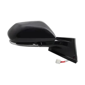 Toyota Prius 2016-2022/Prius AWD E 2019-2022/Prius Prime 2017-2022 Door Mirror Passenger Side Power Heated Gloss Black Cover Without Blind Spot