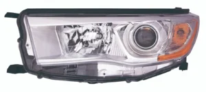 Toyota Highlander/Highlander Hybrid Head Lamp Driver Side With bright Chrome Bezel High Quality 2014-2016