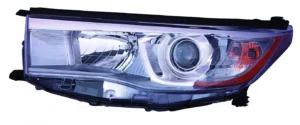 Toyota Highlander/Highlander Hybrid Head Lamp Driver Side With smoked Chrome Bezel High Quality 2014-2016