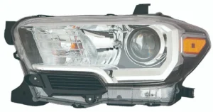Toyota Tacoma Pickup 2WD/Tacoma Pickup 4WD Head Lamp Driver Side Halogen Black/chrome Bezel Without LED Drl High Quality 2016-2019