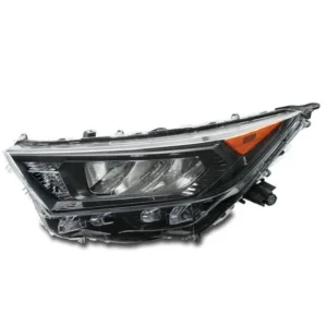 Toyota RAV4 Head Lamp Driver Side LED Black Bezel North American Built LE Models Excludes Hybrid 2019-2025