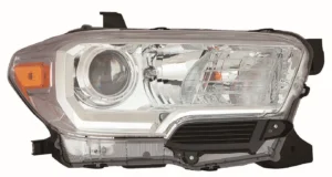 Toyota Tacoma Pickup 2WD/Tacoma Pickup 4WD Head Lamp Passenger Side Halogen Chrome Bezel Without LED Drl High Quality 2016-2019