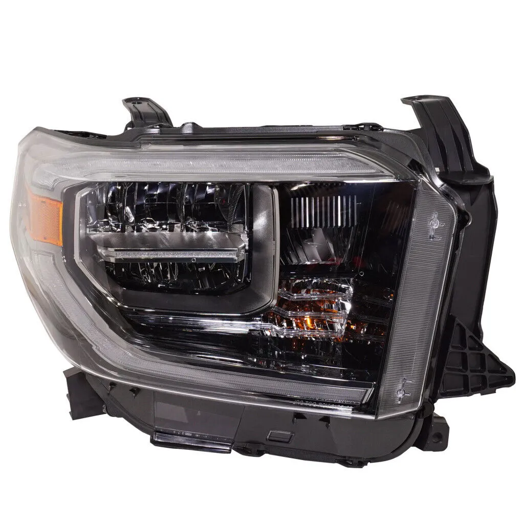 Toyota Tundra 4WD/Tundra RWD Head Lamp Passenger Side LED Drl With smoked Lens High Quality 2018-2021