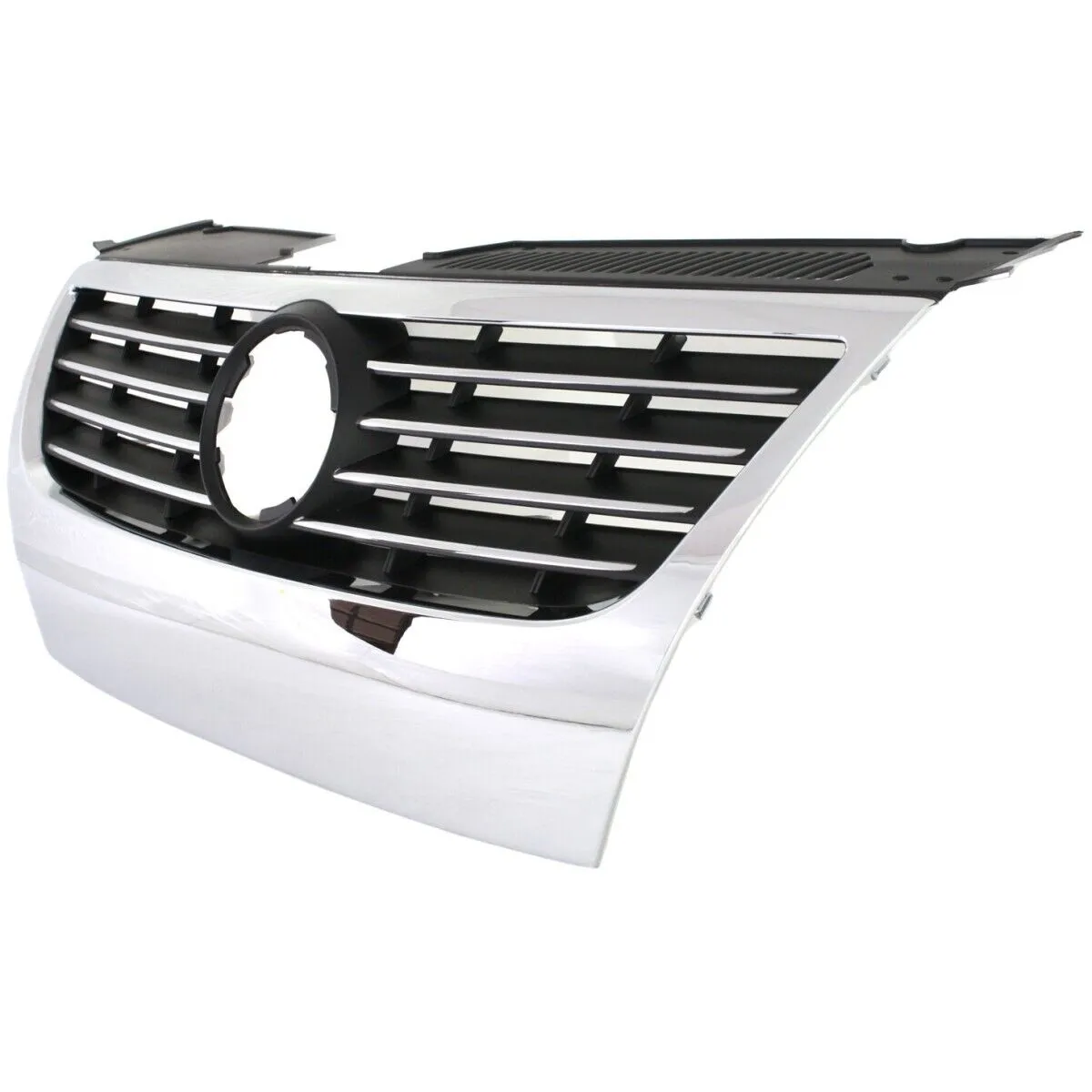 Volkswagen Passat Grille Chrome/black Requires 150MM Emblem And Trim Ring 2006-2010