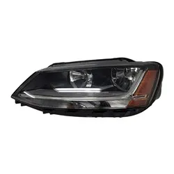 Volkswagen Jetta Head Lamp Driver Side Halogen Without Directional Beam Sedan 2017-2018