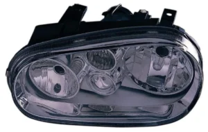 Volkswagen Cabrio/Golf Head Lamp Passenger Side Without Fog (chrome Bezel) High Quality 1999-2002