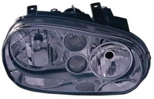 Volkswagen Cabrio 1999-2002/Golf 1999-2001 Head Lamp Passenger Side With FOG (chrome Bezel) High Quality