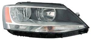 Volkswagen Jetta Head Lamp Passenger Side Halogen 2011-2016