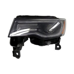 Jeep Grand Cherokee Head Lamp Driver Side Hid Black Bezel/SRT Model 2014-2015