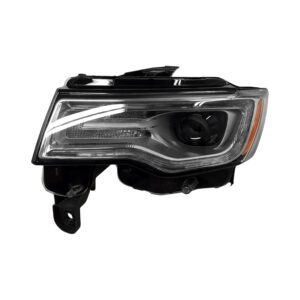 Jeep Grand Cherokee Head Lamp Driver Side Hid Chrome Bezel Projector TYPE 2017-2018