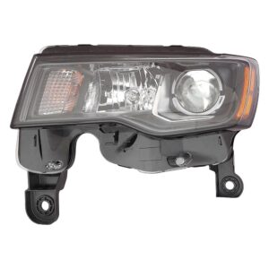 Jeep Grand Cherokee 2017-2021/Grand Cherokee WK 2022 Head Lamp Driver Side Halogen With black Bezel