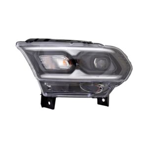Dodge Durango Head Lamp Driver Side LED Black GT/GT PLUS/SXT/Pursuit Models Without Logo 2021-2026