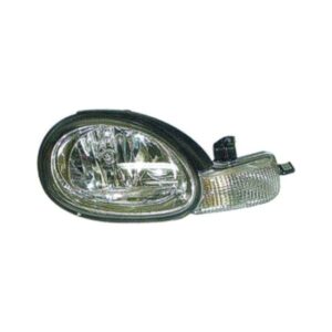 Dodge NEON Head Lamp Passenger Side Black Bezel 2001