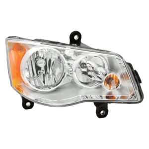 Ram Cargo-van-ram Head Lamp Passenger Side Quad Halogen Chrome Code Lme (2 Adjustors) CAPA Certified 2012-2015