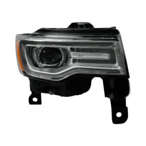 Jeep Grand Cherokee Head Lamp Passenger Side Hid Chrome Bezel With Adaptive LAMP/Summit Models 2014-2015